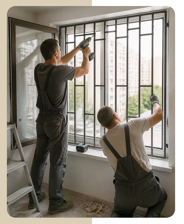 Профессиональная установка решеток в квартиру в Благовещенске
